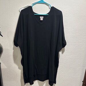Chico's Classic Black V-Neck Tee